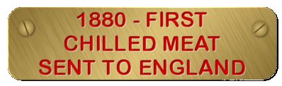 1880 First Chillend meat sent from Lithgow to England 